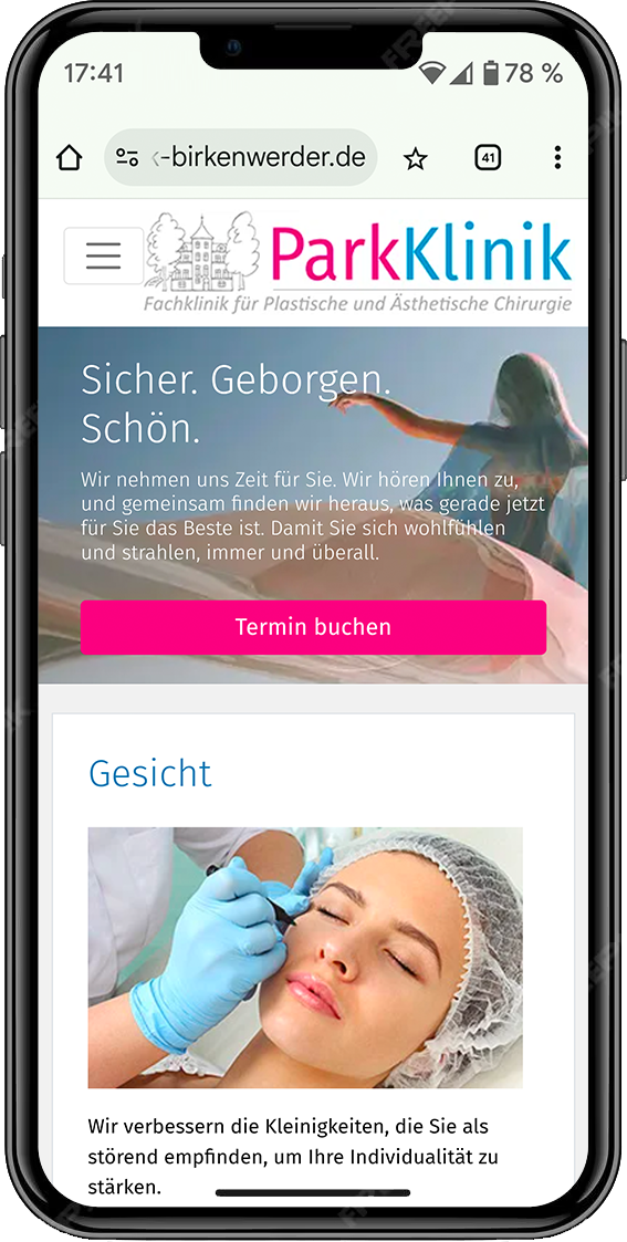 Screen: Mobile Startseite
